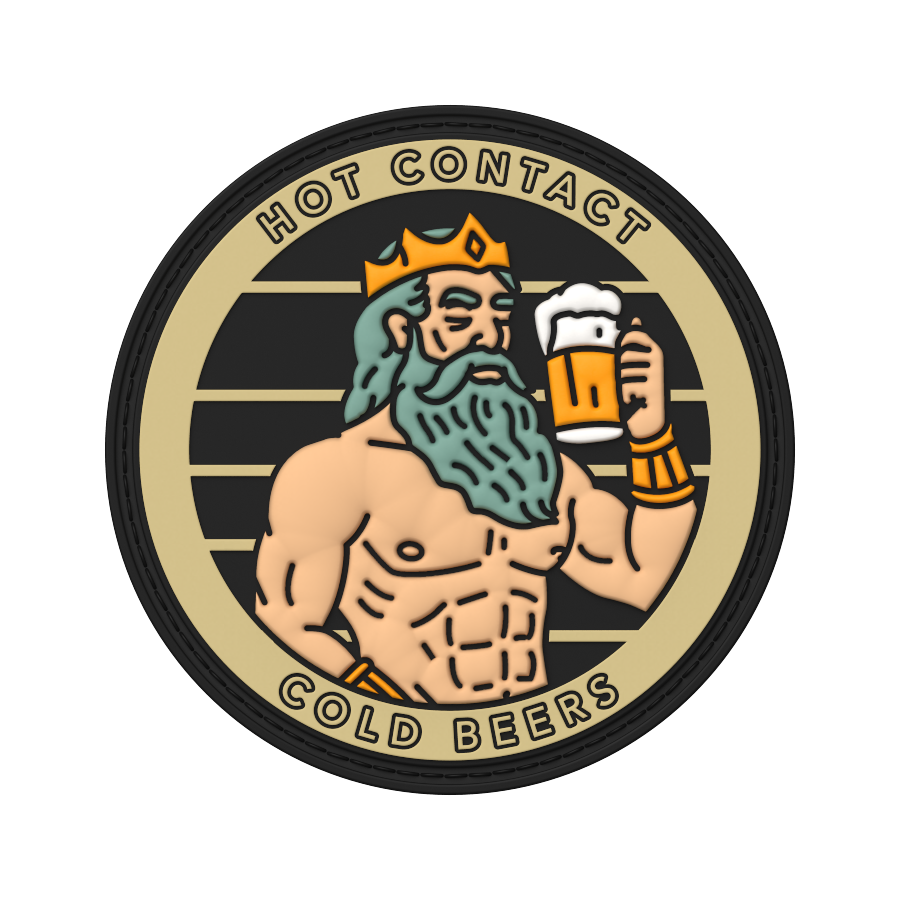 Hot Contact, Cold Beers PVC Patch